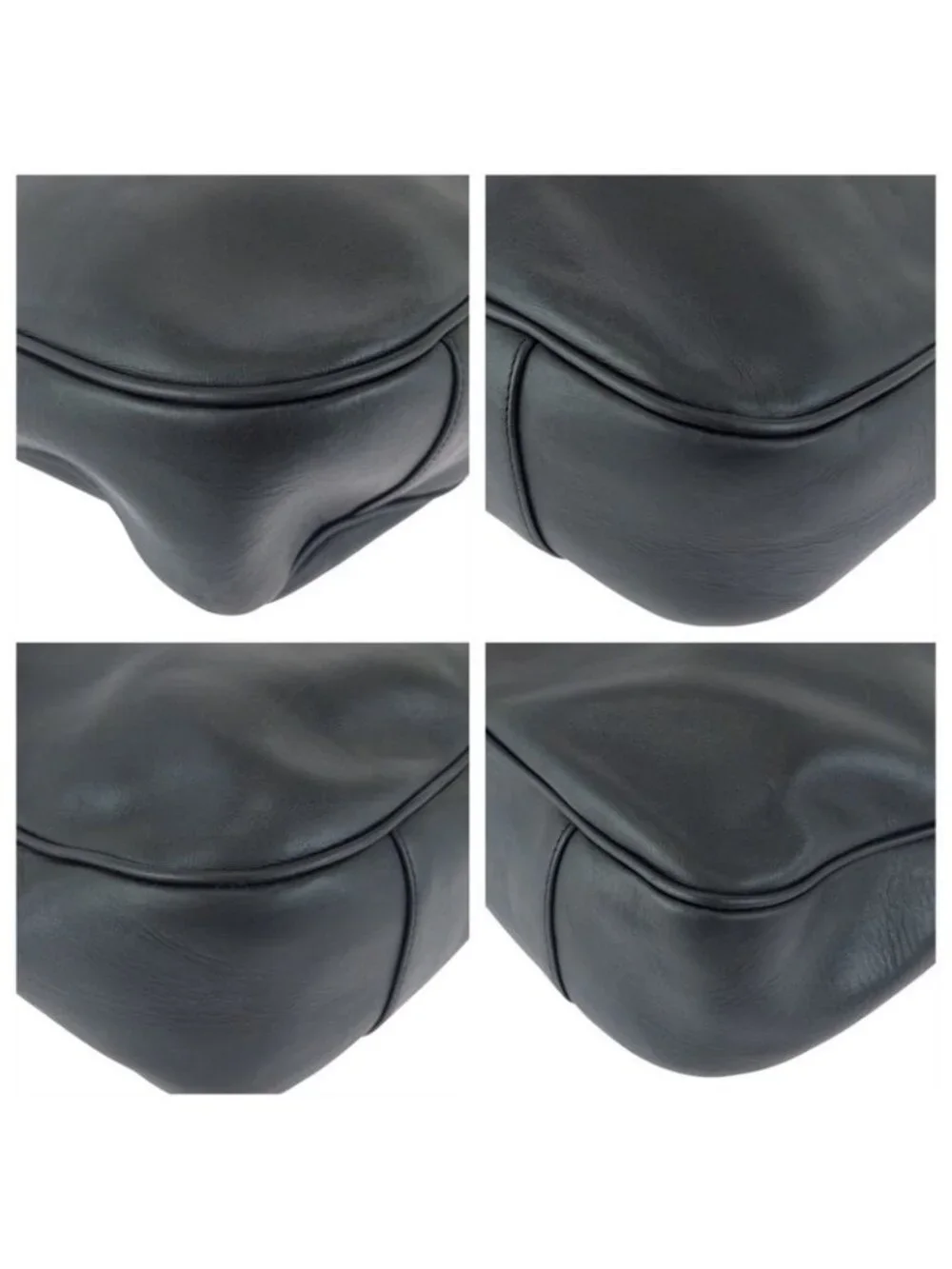 Gucci Bamboo Black Gunmetal Leather 001 Shoulder Bag - Picture 3 of 9